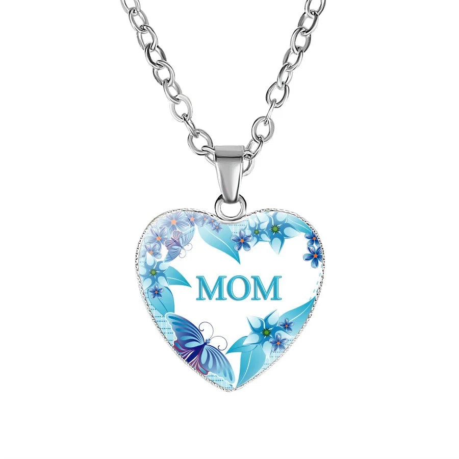 BEST MOM EVER necklaces For Women Mama Letter Heart shape pendant Chains Fashion Mother's Day Jewelry Gift
