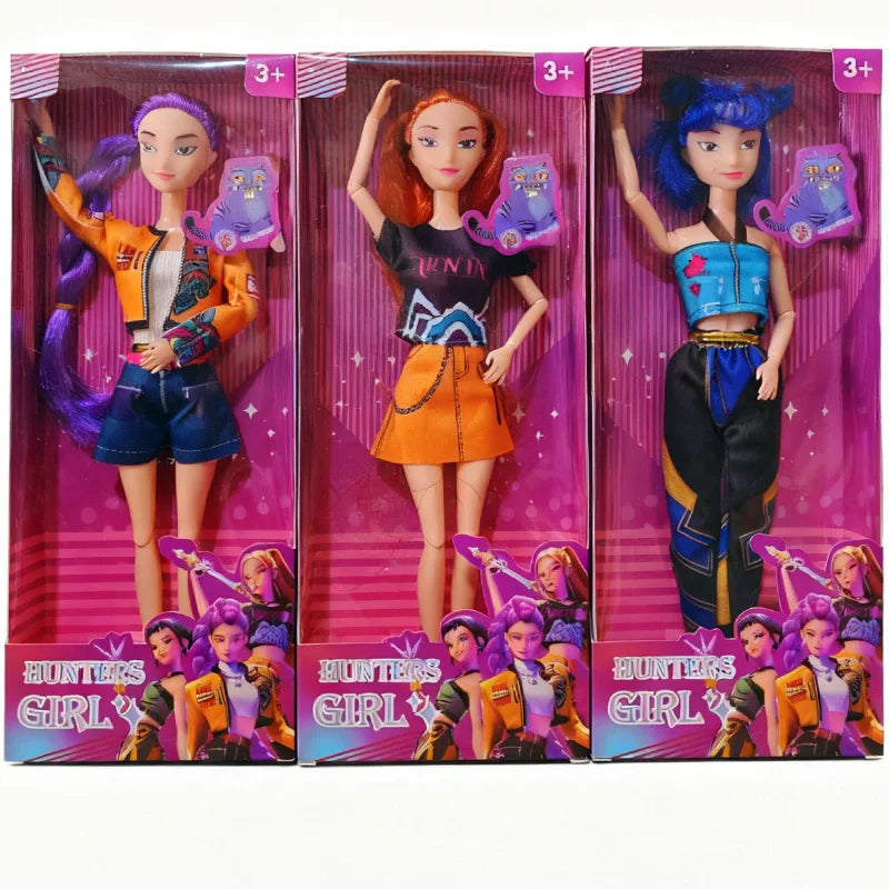 2025 HOT Anime Demon Hunters Doll Toys Rumi Mira Zoey Beautiful Princess Baby Girl Dolls Surprise Birthday Gifts for Girls