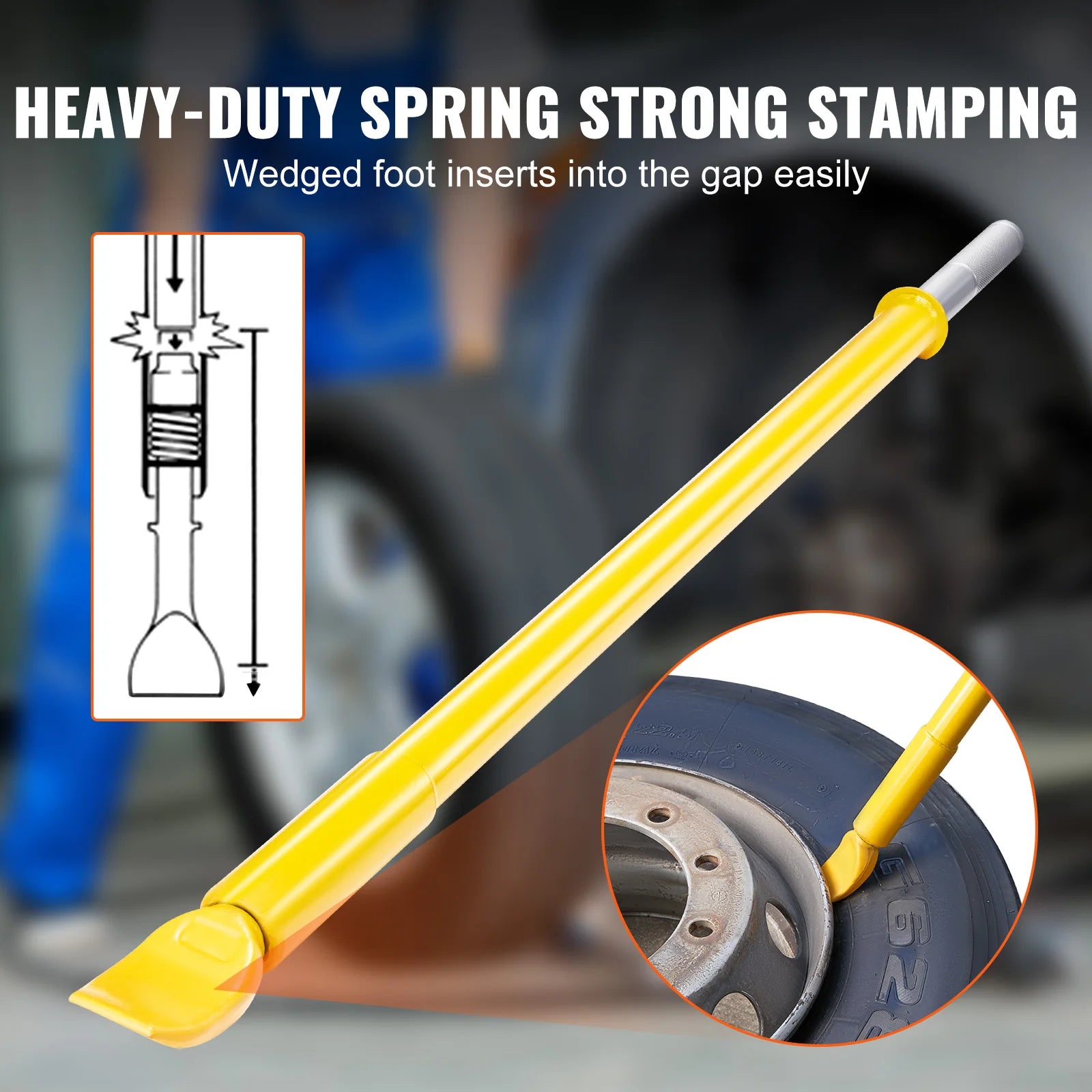 SucceBuy Tire Bead Breaker Slide Hammer Tire Slide Hammer Heavy Duty Steel Tire Changing Tool for Car Truck Trailer Tire Removal