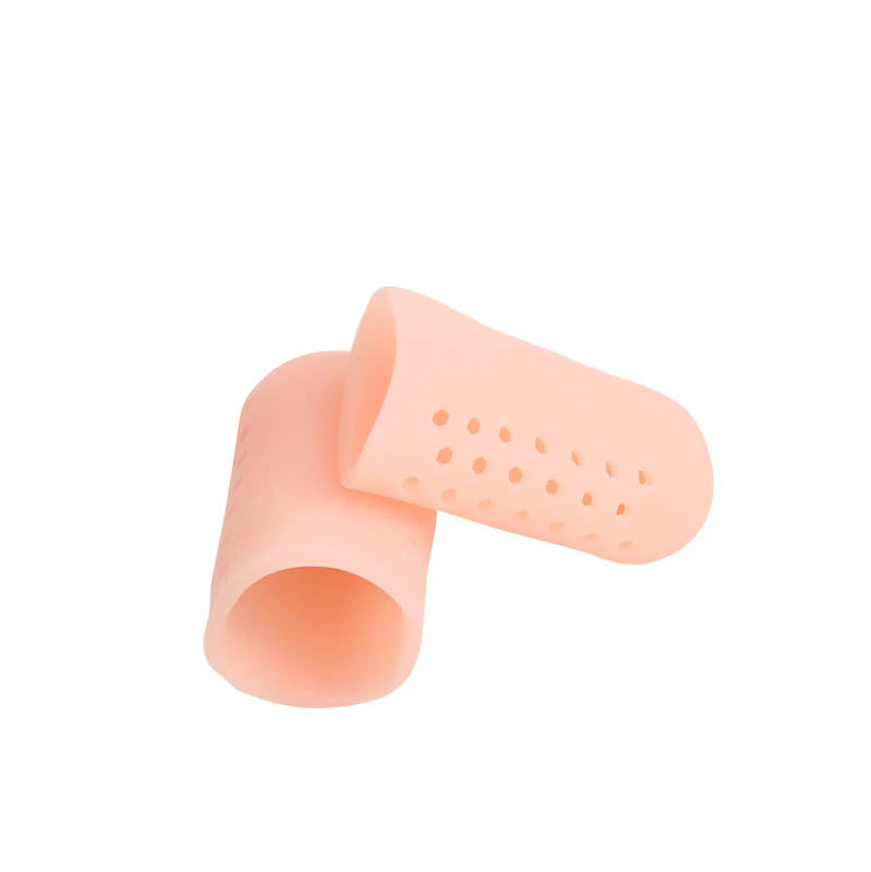 2Pcs=1Pair Silicone Toe Caps Anti-Friction Breathable Prevents Blisters Toe Caps Cover Protectors Foot Care Toe Protector