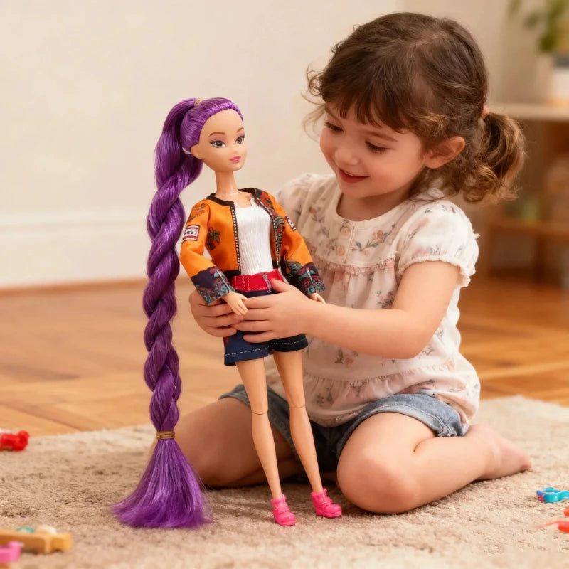 2026  30cm NEW Anime KPop Demon Hunters Doll Vinyl Toy Rumi Mira zoi Character vinyl mask figurine Birthday Gift Fan Club Gifts