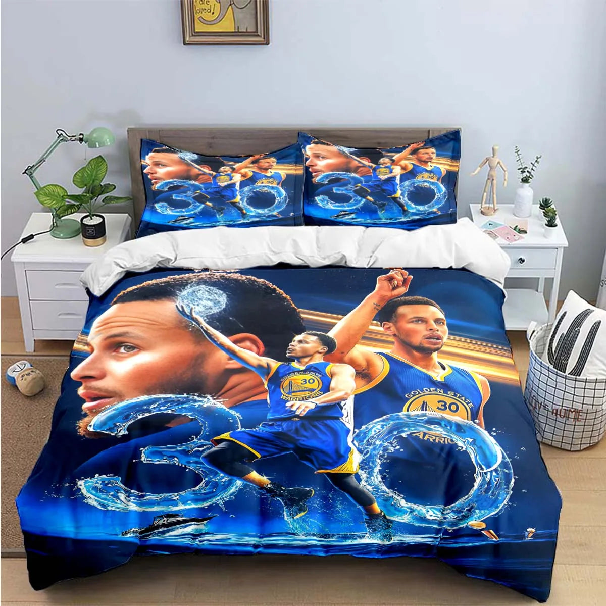 Fashion Basketball Star S-Stephen C-Curry  Print Bedding Sets Bed Supplies Set Duvet Cover Bed Comforter Set Bedding Set Gift