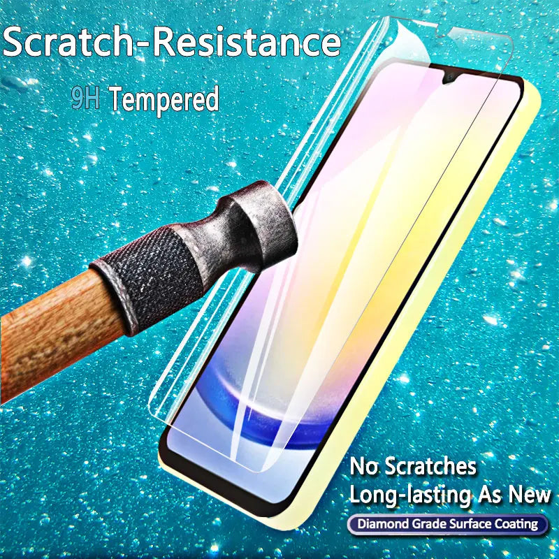 1-4PCS Screen Protector For Galaxy A25 5G Samsung HD Tempered Glass Crystal High Aluminum Anti Scratch Case Friendly Fingerprint