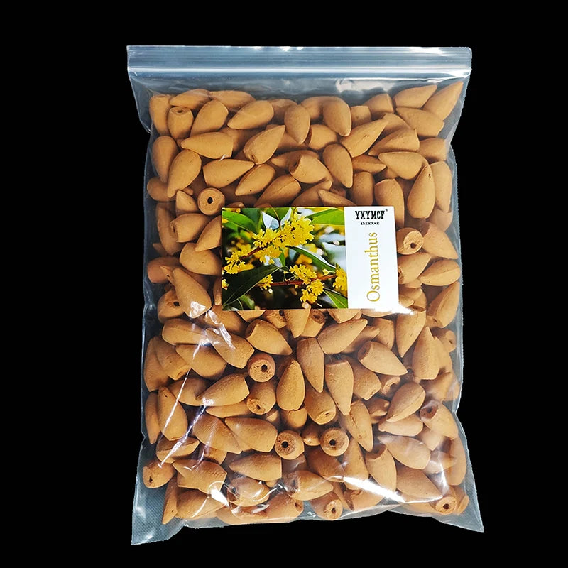 YXYMCF Natural Reflux Tower Incense Sandalwood Lavender Smoke Backflow Incense Cone for Burner Home Fragrant Reflux Aromatherapy