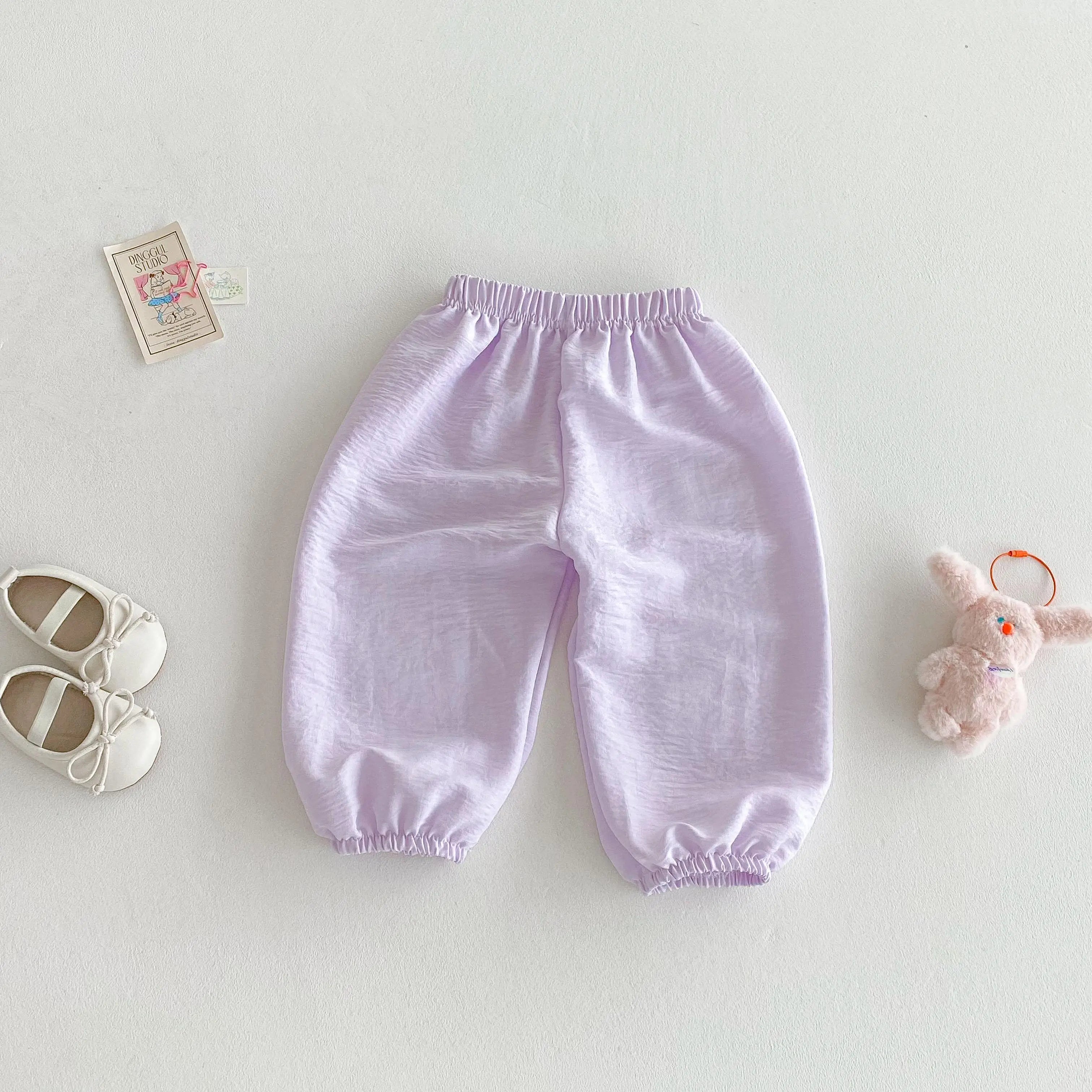 Outdoor Toddler Girls Summer Fashion Thin Loose Full Length Pants New Designer Printing Trousers Baby Unisex Cute Harem Pants