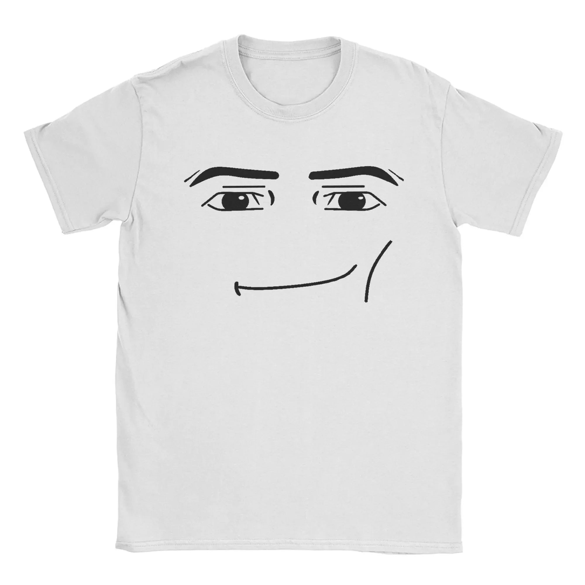 Y2k Anime Robot Robloxs Face New Arrival Mens Clothes Tee Shirt Homme Graphic T-Shirts Men Tshirt for Men Ropa Hombre 71081