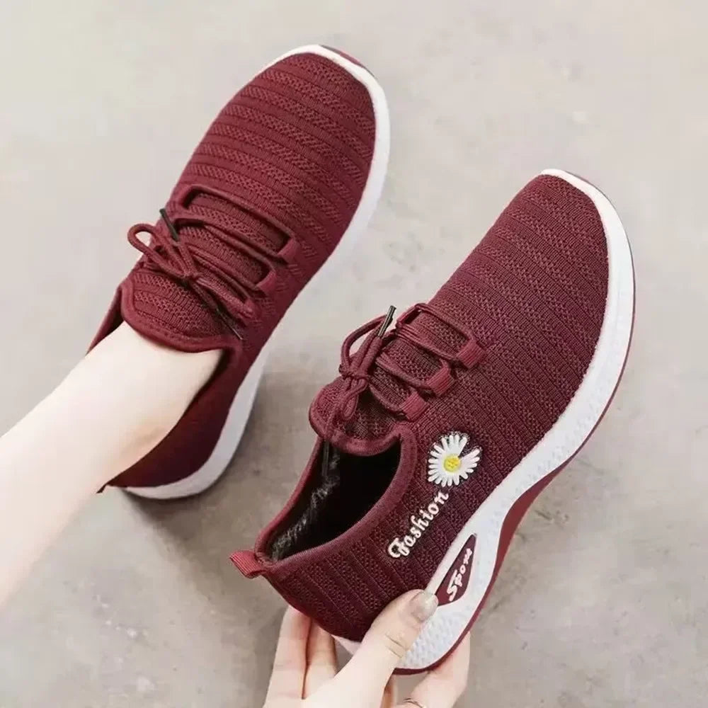 Women Sneakers Autumn New Trendy Mesh Casual Sports Running Shoes Wholesale Comfortable Lightweight Breathable Fashion Sneakers