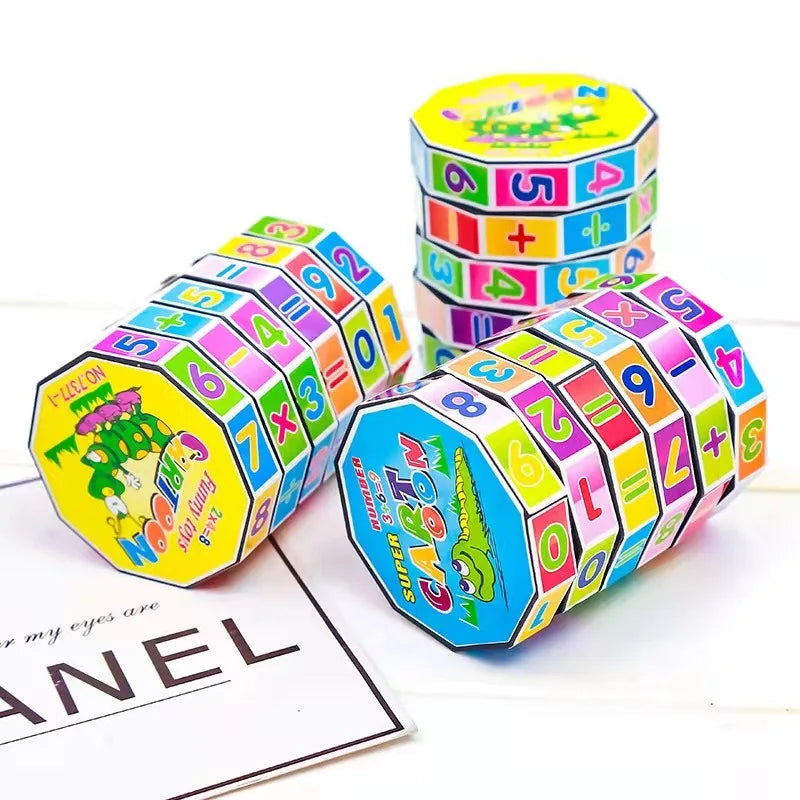 Children Mathematics Numbers Magic Cube Toy Montessori Puzzle Game Kids Learning Educational Math Block Calculate Game