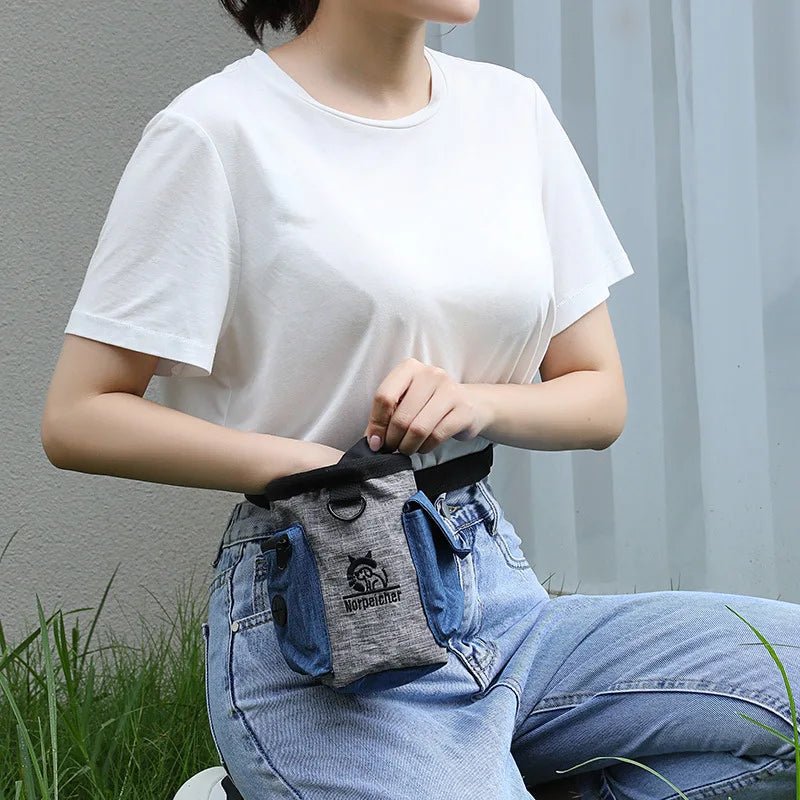 Pet Training Fanny Pack Walking Dog Training Tool Training Artifact Snack Bag Reward Dog Food Carry-on Bag