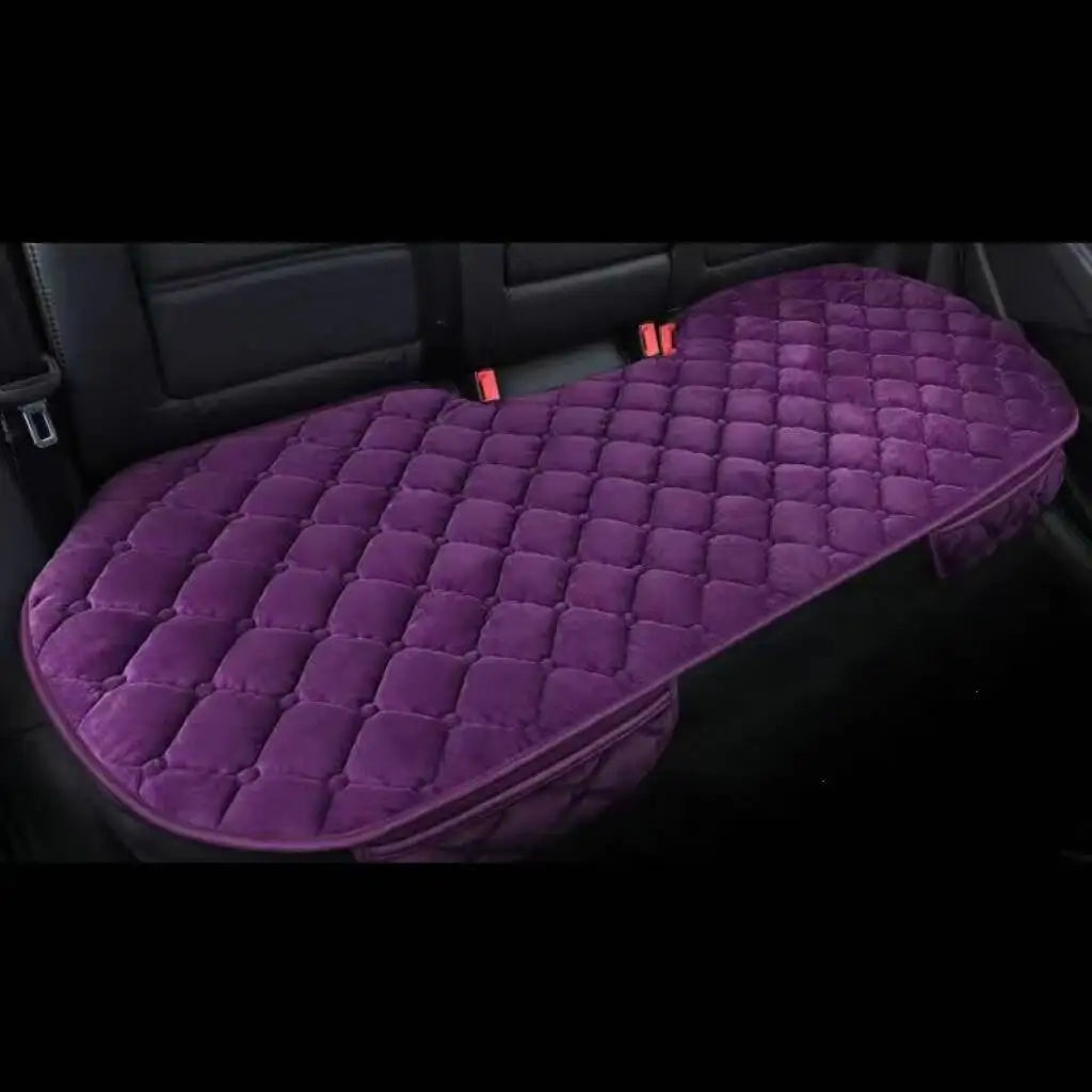 Car Seat Cover Protector Universal Winter Warm Auto Seat Cushion Rear Seat Cushion Protection Covers Back Cushion Three Piece