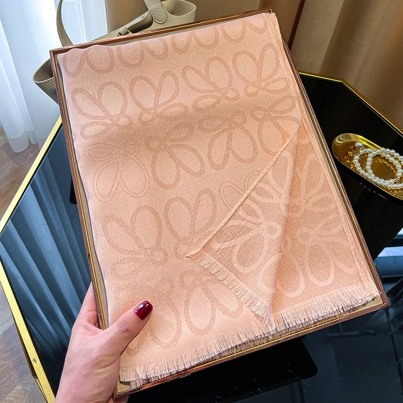 New Ladies Elegant Print Hijab Tencel cotton long scarf With Four Seasons Sun Protection Scarf Decoration Shawl Wrap Headscarf