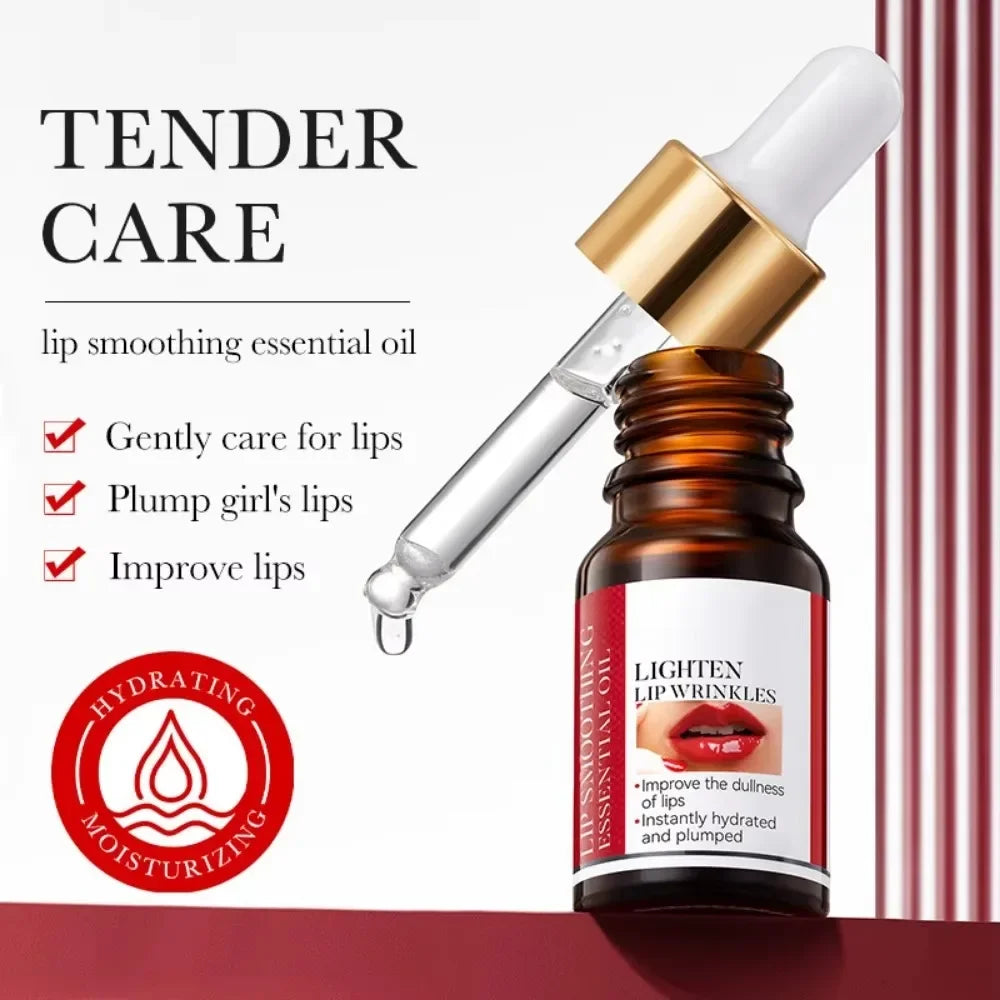 Lip Booster Plumping Serum Oil Hyaluronic Acid Moisturising Sexy Plumping Enhancer Stimulant Free Brightening Lightening Lines