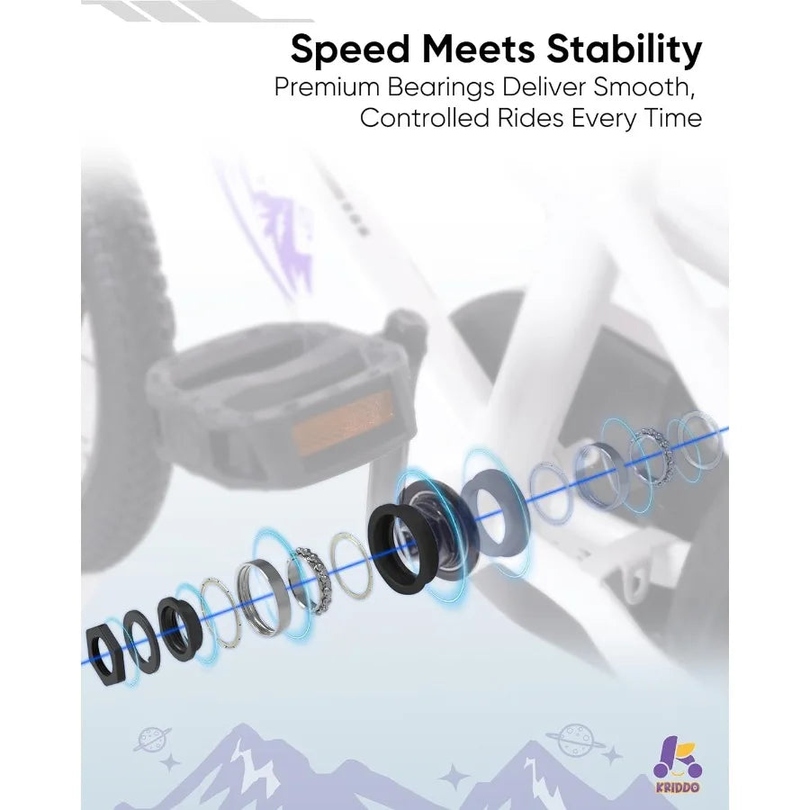 14-16 Inch Bike for Ages 38 Boys and Girls Bicycle with Removable Training Wheels Bicycle for with Hand Brake Coaster Brake Adj