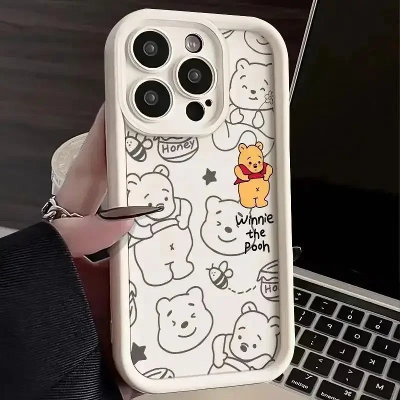 Winnie the Pooh Bear Casing For IPhone 17 16 15 14 13 12 11 pro 17 air 16 15 plus 13 12 pro Case