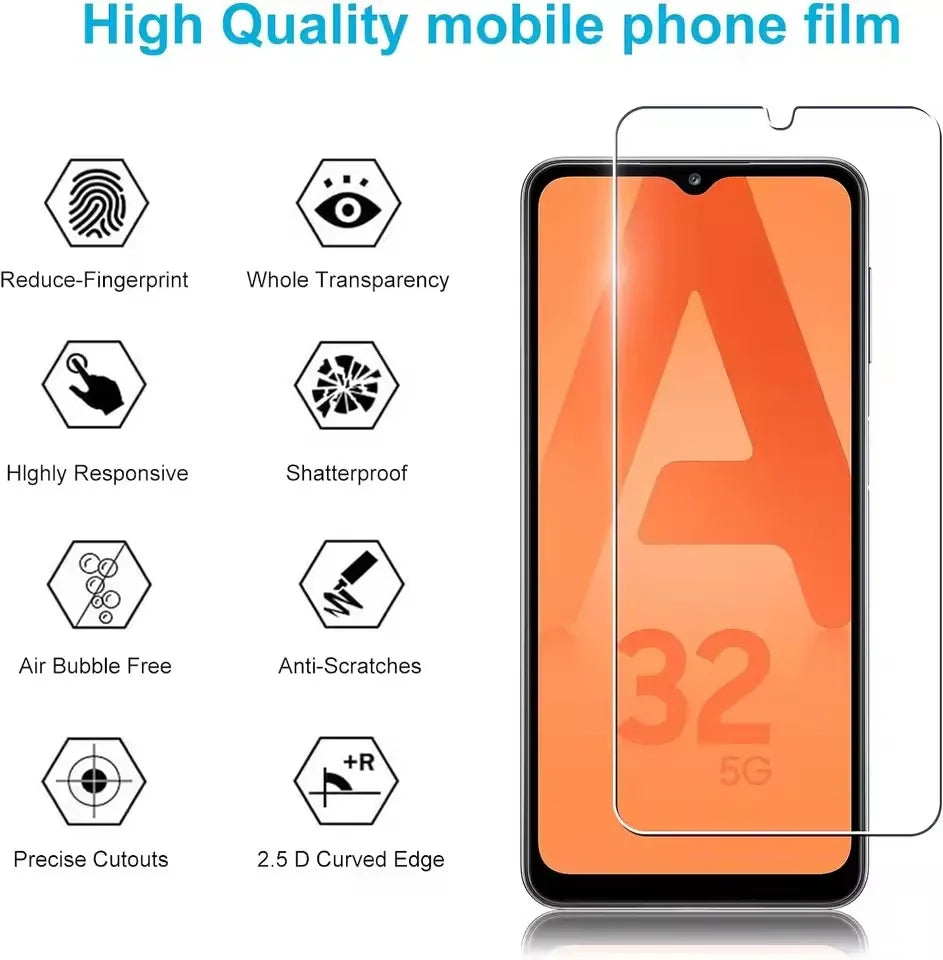 3Pcs Tempered Glass For Samsung Galaxy A10 A10S A52S A32 A12 A51 A41 A31 A21 A11 A01 A70S A70 Screen Protector