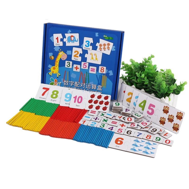 Digital Pairing Math Toy Set Versatile number learning tools Super practical for kids to count and do math