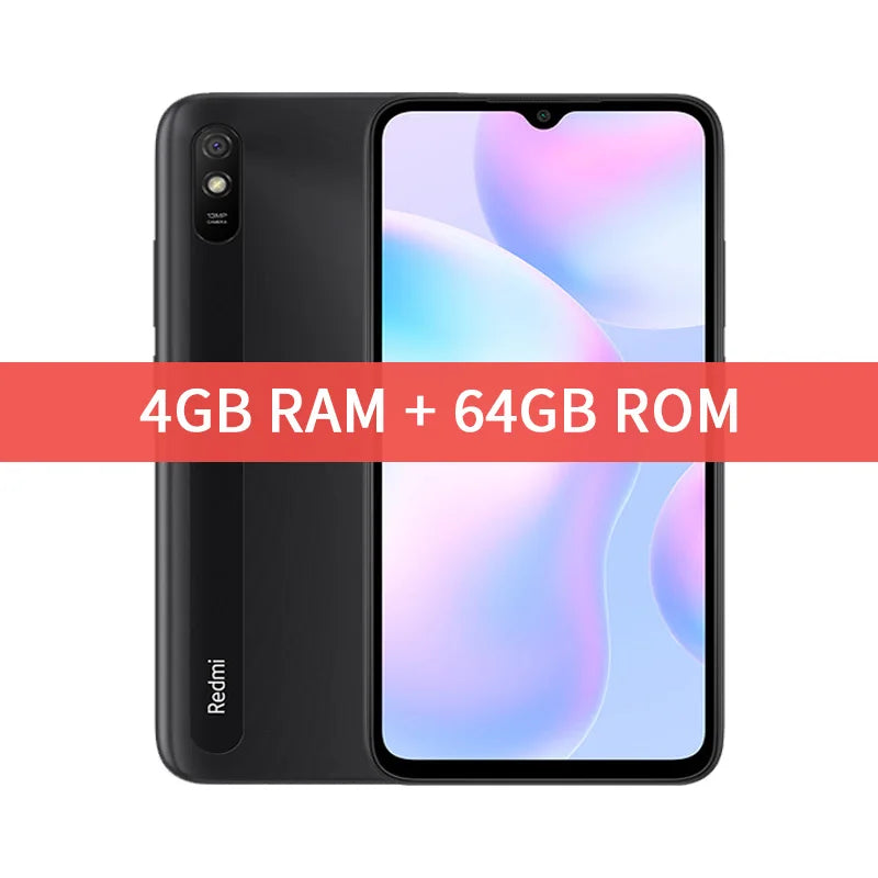 Smartphone Xiaomi Redmi 9A Global Rom 64GB/128GB 5000mAh 6.53 inch Cellphone MTK Helio G25 Octa Core 13MP Smart phone CN Version