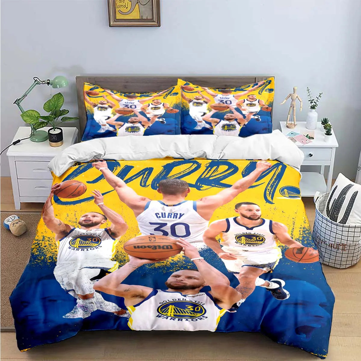 Fashion Basketball Star S-Stephen C-Curry  Print Bedding Sets Bed Supplies Set Duvet Cover Bed Comforter Set Bedding Set Gift