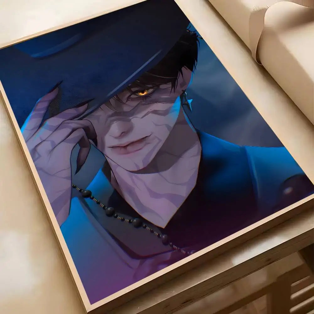 Hot Movie K-pop D-Demon H-Hunters Anime Poster Waterproof HD Art Wall Decal Self-Adhesive Print. Aesthetic Home Room Decor for L