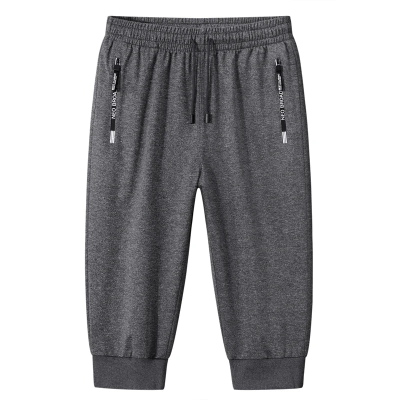 Summer Men Zipper Pocket Shorts Ice Silk Running Gym Sport Shorts Quick Dry Beach Short Pant Fitness Jogging Casual Sportswear