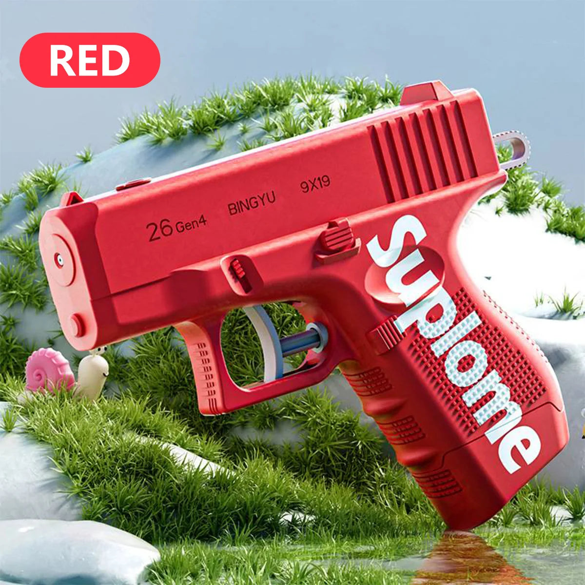 Creative two-way jetting small water gun prank dual-side water shooting Glock water gun children's fun play water toy