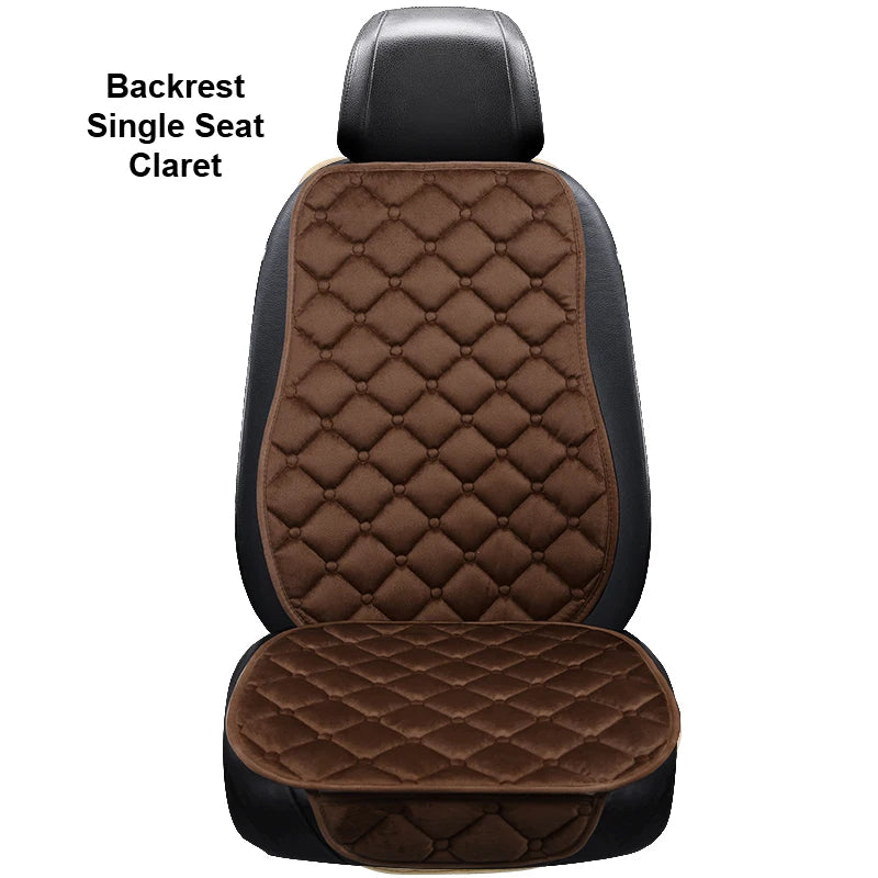 Car Seat Cover Protector Universal Winter Warm Auto Seat Cushion Rear Seat Cushion Protection Covers Back Cushion Three Piece