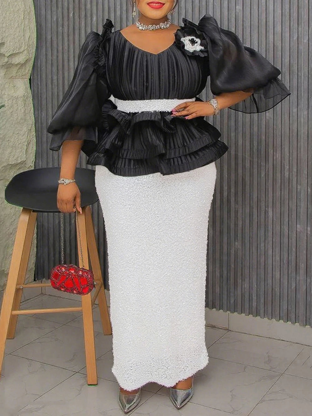 2025 Summer Party Evening Dresses Elegant Ladies Luxury Bodycon Maxi Robe Puff Sleeve Dress Africa Clothes Wedding Prom Gowns