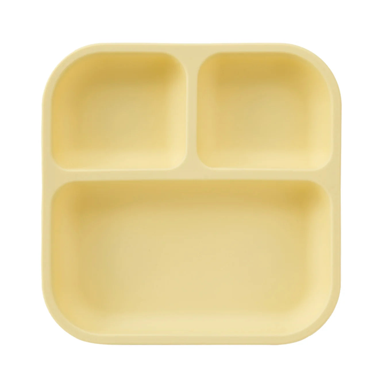 Color Kids 1PC Silicone Divided Plate for Babies BPA Free Feeding Bowl With Sucker Dishes Children's Tableware Christmas Gift