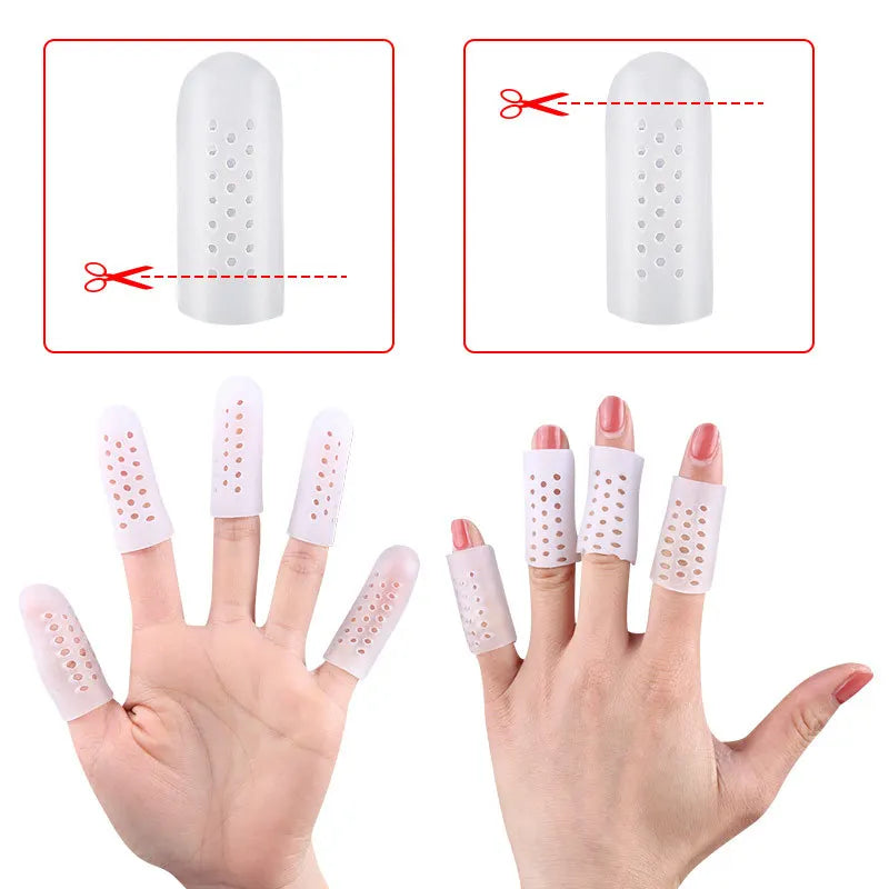 2Pcs=1Pair Silicone Toe Caps Anti-Friction Breathable Prevents Blisters Toe Caps Cover Protectors Foot Care Toe Protector