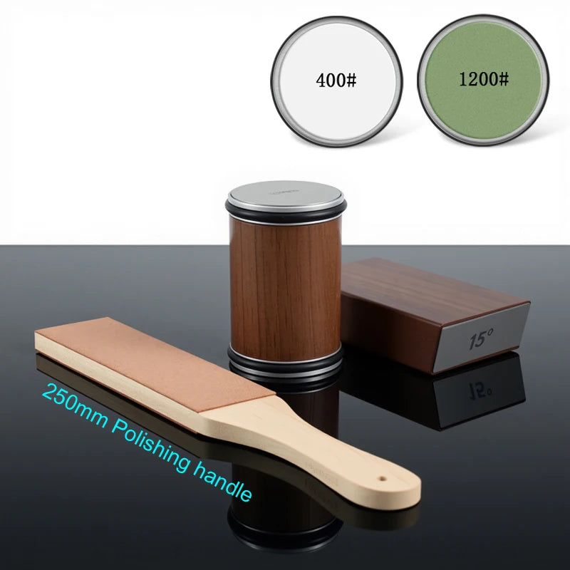 Rolling Knife Sharpener Magnetic Knife Holder Diamond Sharpening Stone with15and20 Degrees Angle Roller Kitchen Accessory set