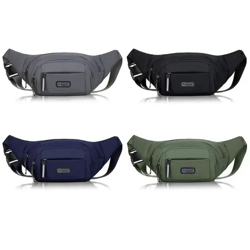 Men's Canvas Anti-Theft Ultra-Thin Invisible Waist Pack for Phone Sports Outdoor Running Hiking Travel Waist Bag for Men