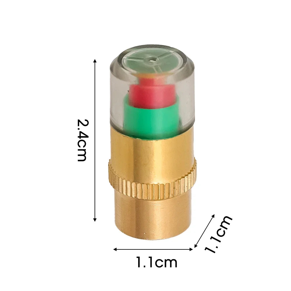 Tyre Pressure Indicator Valve Cap Car Motorcycle Tire Pressure Monitor Tools Tire Valve Caps Inspection Accessories