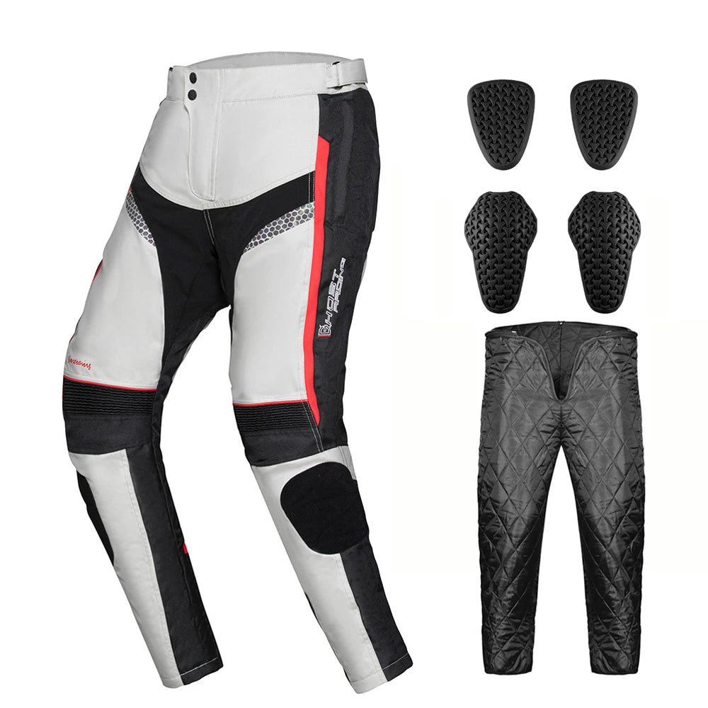 Winter Windproof Motorcycle Pants Anti-Fall Motorcycle Protection Equipment Waterproof Motocross Pant Reflective Biker Pants