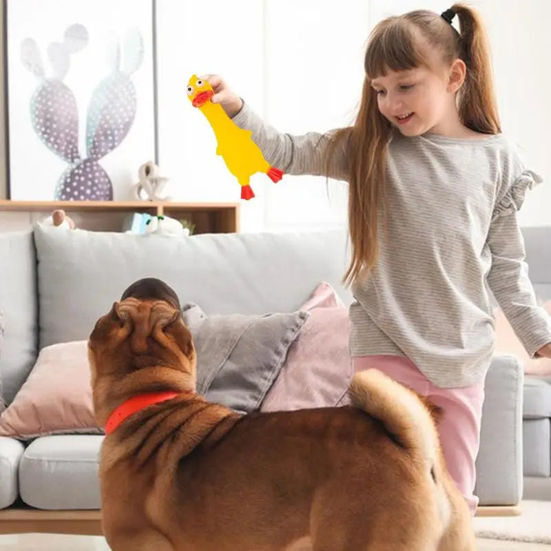 Puppy Teething Toys Dog Animal Toy Vinyls Dog Teether Animal Doll Sheep Duck Cows Sound Toy For Entertainment