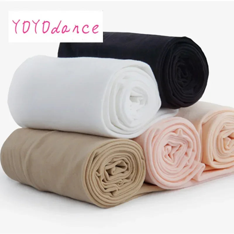 Adult Women Kids Footed Pantyhose for Dancing Elastic Waist Yoga Footless Tight Girls Stirrup Convertible Dance Ballet Tights