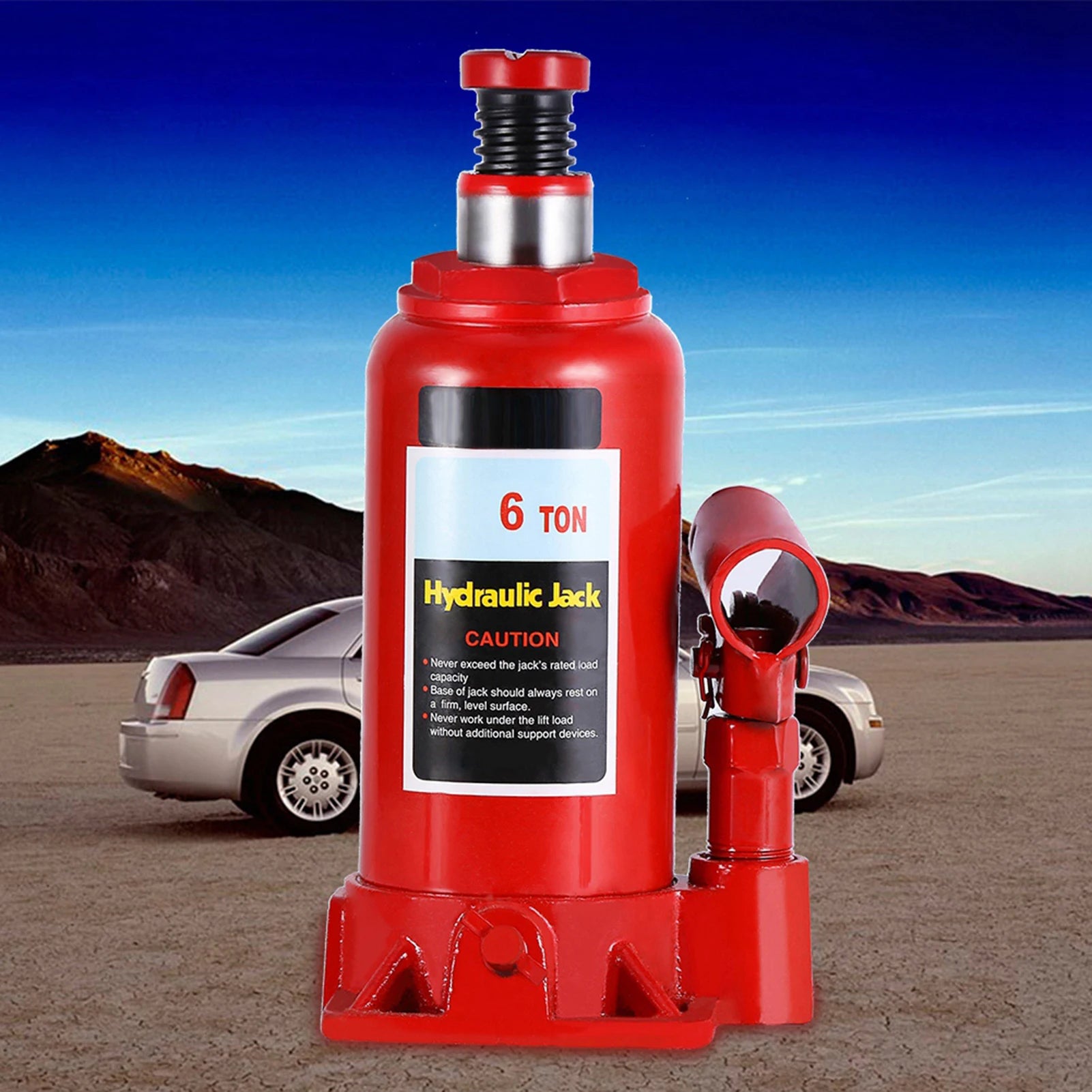 6T Heavy Duty Hydraulic Bottle Jack Lifting Car Van  Vehicle Automotive Lift Automotive Lifter