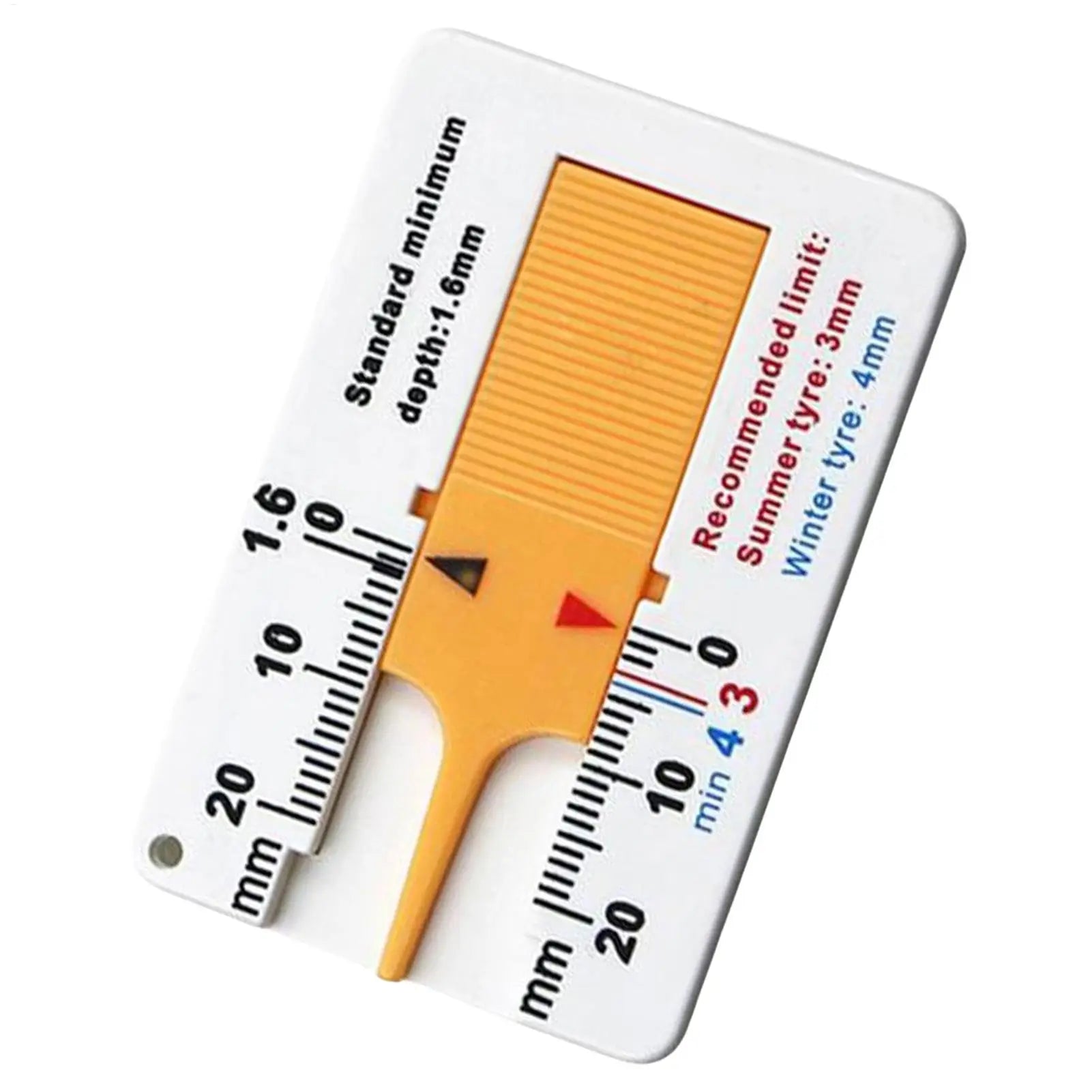 Car Inspection Tools Car Tester Tire Depth Ruler Tire Thickness Gauge For Cars Tyre Ruler Tread Depth Accurate Measurement Tools