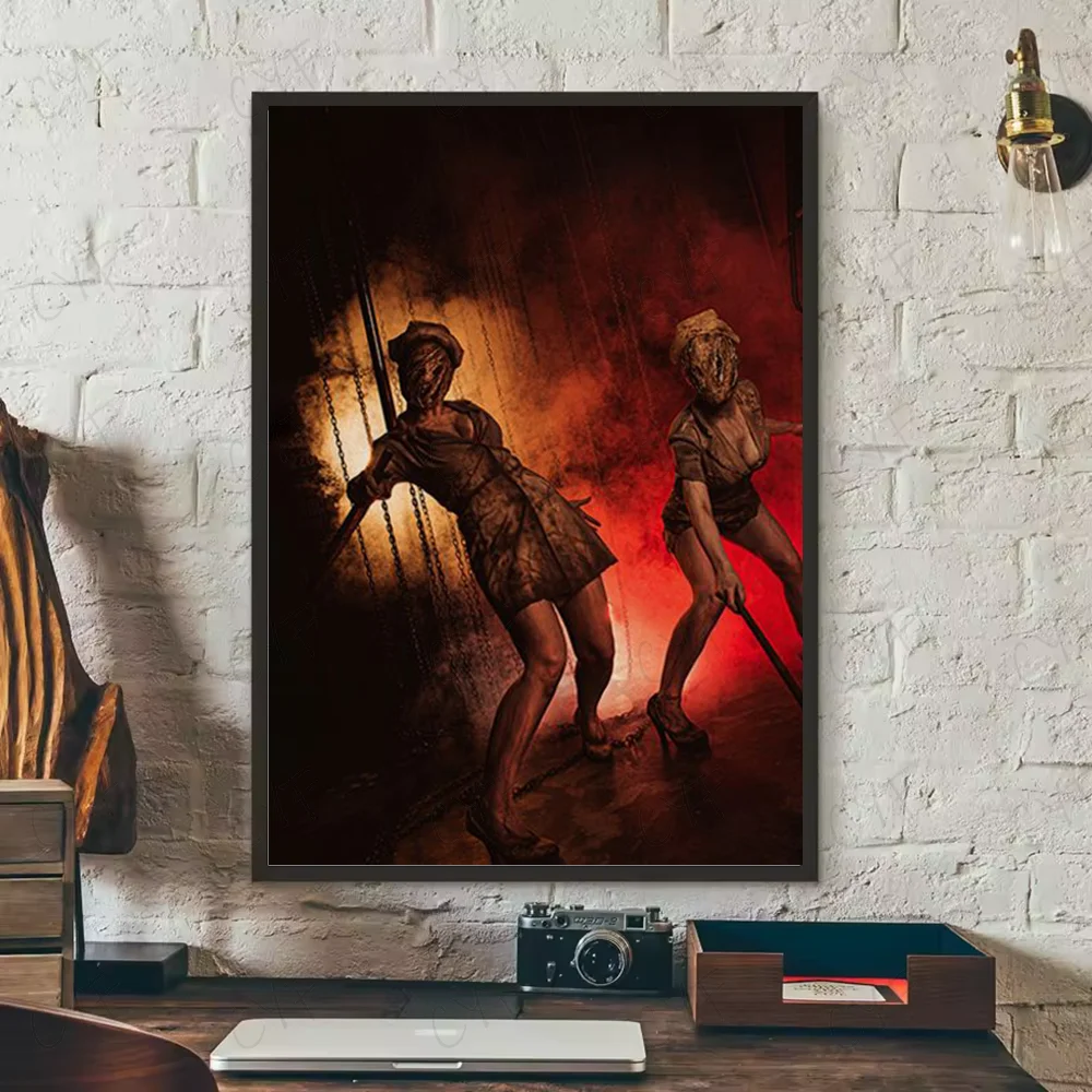 Hot Classic Silent Hill 3 Game anime Poster HD art sticky wall waterproof home living room bedroom bar aesthetic decoration