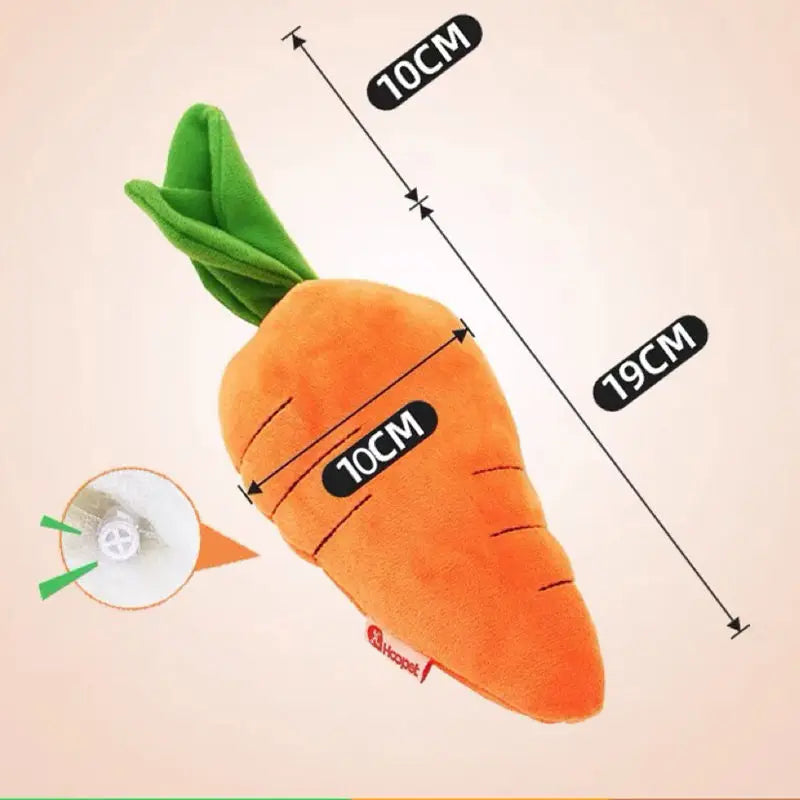 Dog Toy Pet Carrot Plush Toy Vegetable Chew Toy for Small Medium Large Dogs Universal Pet Sound Playing Toy Pet Accessories