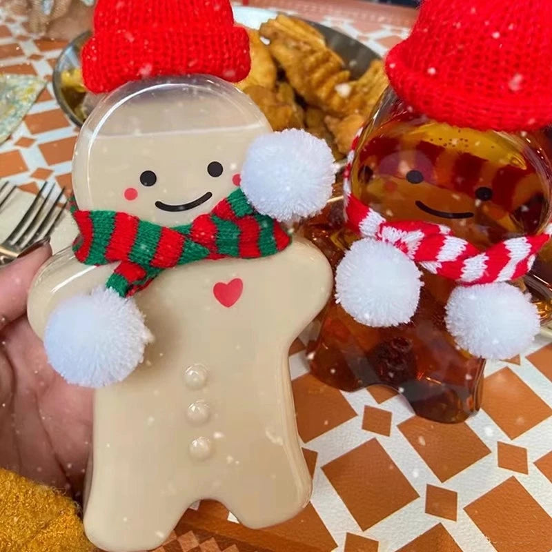 Christmas Cups Aesthetic Cup Drinkware Cold Coffee Cups Water Bottle Iced Coffee Mug Christmas Decorations Navidad כוסות לקפה ק