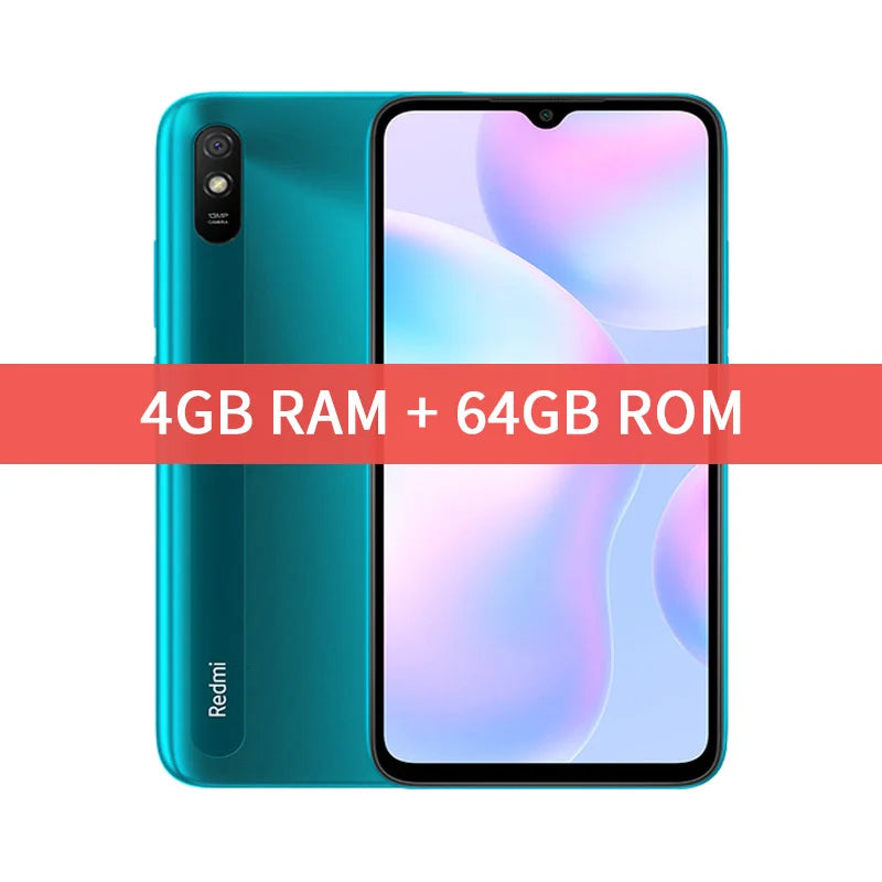 Smartphone Xiaomi Redmi 9A Global Rom 64GB/128GB 5000mAh 6.53 inch Cellphone MTK Helio G25 Octa Core 13MP Smart phone CN Version