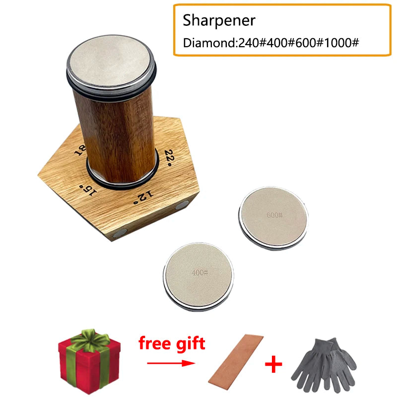 2025 NEW Rolling Knife Sharpener Knife Holder Diamond Sharpener Stone Whetstone Sharpening Angles Grind Stone Kitchen Tools