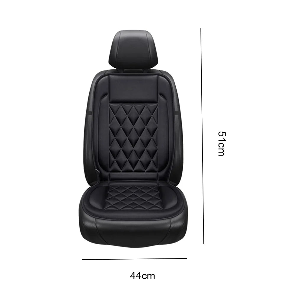 Winter Car Seat Warmer Cover 2 Gear Adjustable 12V Heating Electric Car Seat Cushion Non-slip Breathable Auto Interior Accessory