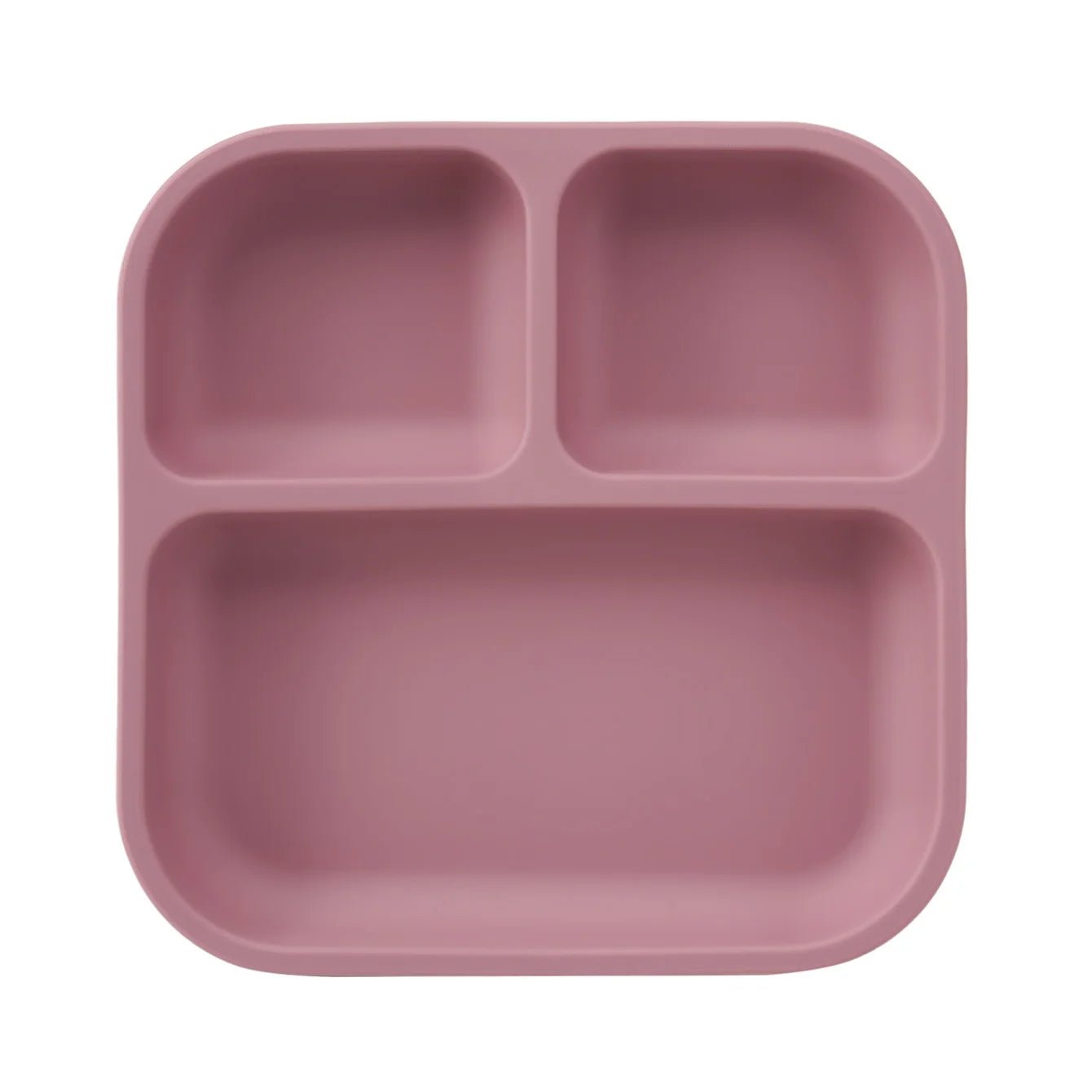 Color Kids 1PC Silicone Divided Plate for Babies BPA Free Feeding Bowl With Sucker Dishes Children's Tableware Christmas Gift