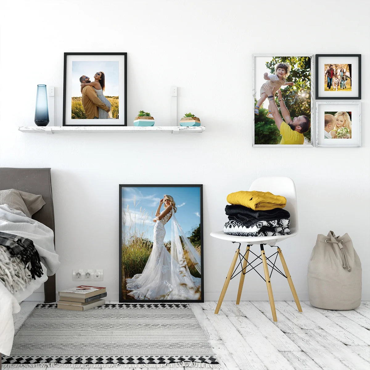 Custom Canvas Wall Art - Personalized Photo Poster for Home Decor, Family, Weddings, Unique Gift for Graduation, Valentine'S Day