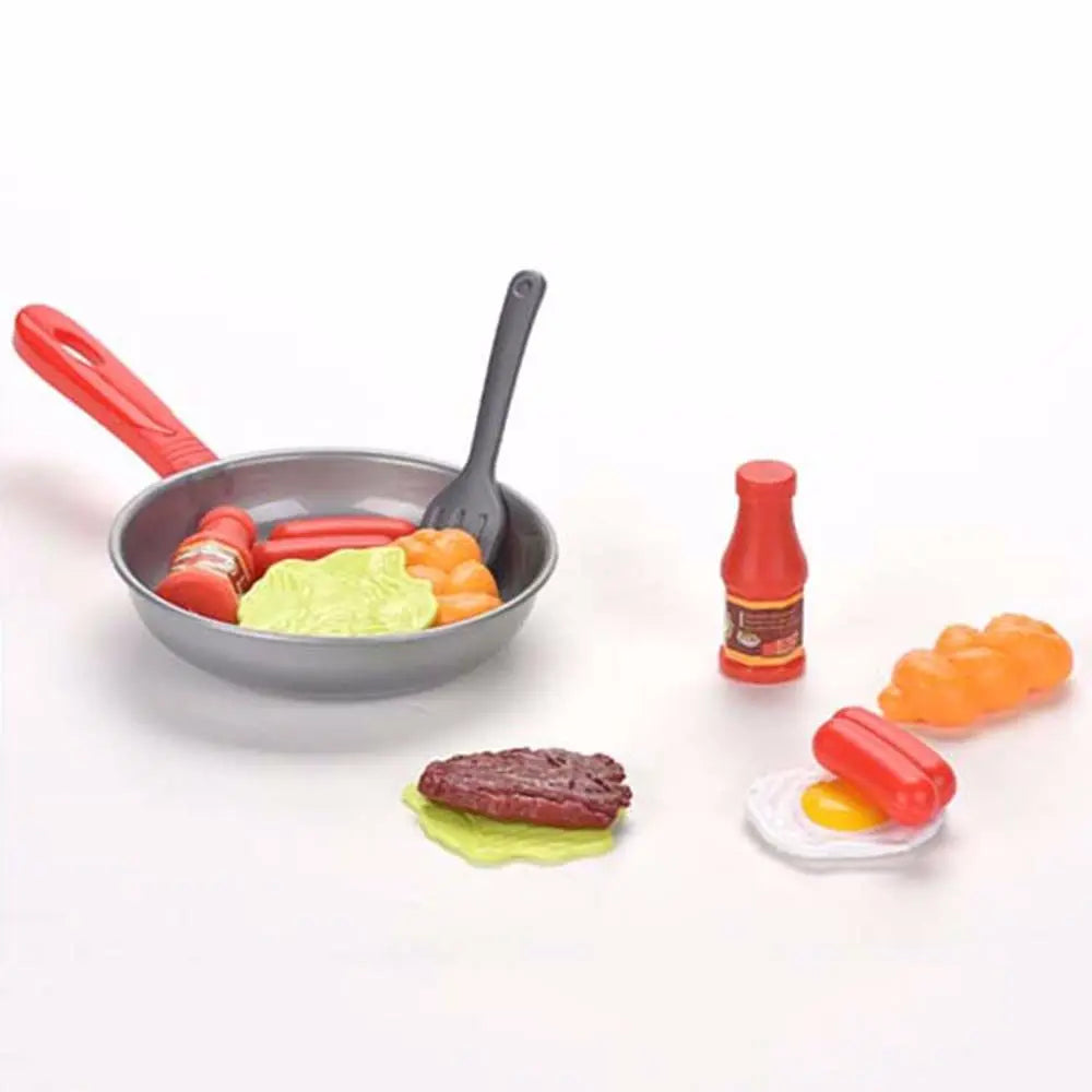 Cookware Pot Pan Toy Children Kitchen Toy Children Pretend Play Kitchen Miniature Kitchen Play Kitchen Toy Set Simulation Food