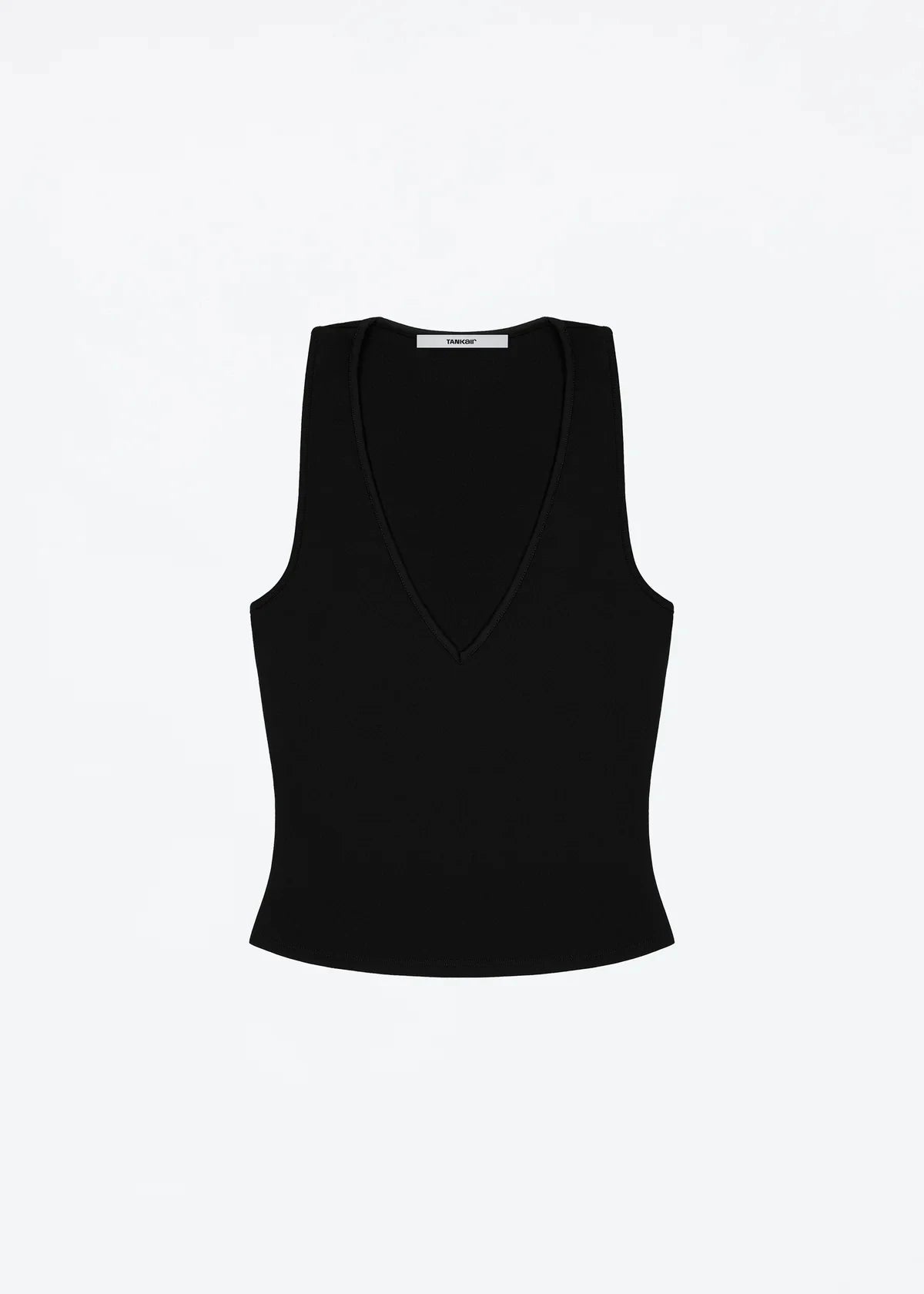Tank Summer Women's Solid Color Deep V Neck Vest Slim Sexy Sleeveless Top Short Top