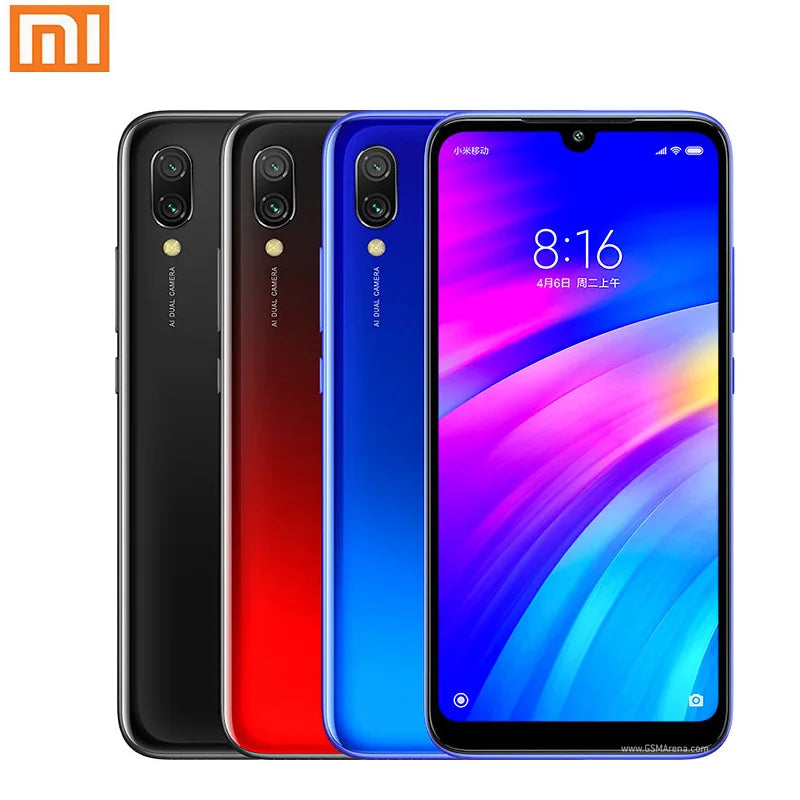 Global ROM Original Xiaomi Redmi 7 4G Smartphone 4GB 64GB 6.26 Inch HD Screen Octa Core 4000 MAh Unlocked Android 4G Phones