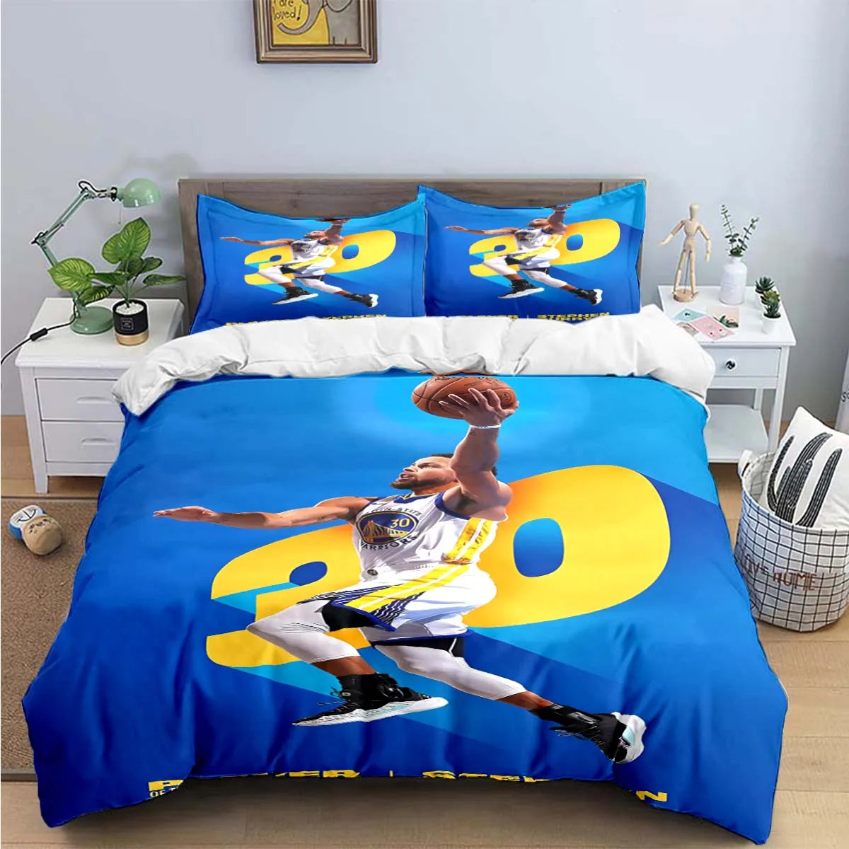 Fashion Basketball Star S-Stephen C-Curry  Print Bedding Sets Bed Supplies Set Duvet Cover Bed Comforter Set Bedding Set Gift