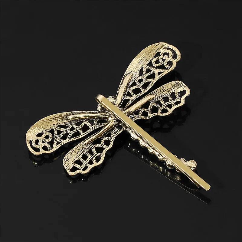 Horror Movie Coraline Cartoon Dragonfly Hairpin Hair Clips Barrettes For Women Fashion Metal Jewelry Gift